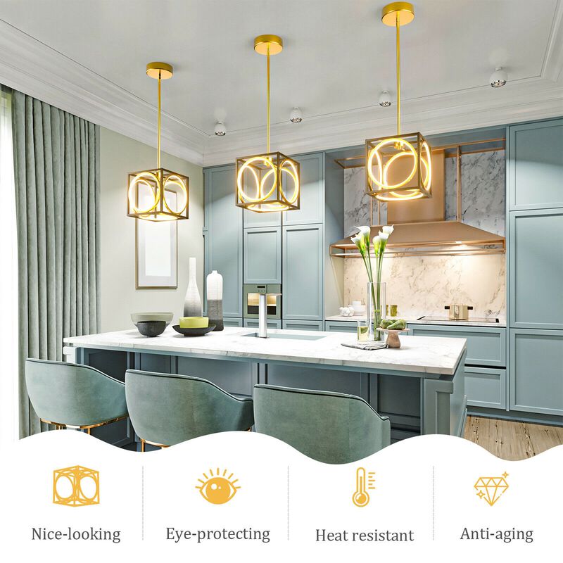 Modern LED Pendant Light with 42 Inches Adjustable Suspender