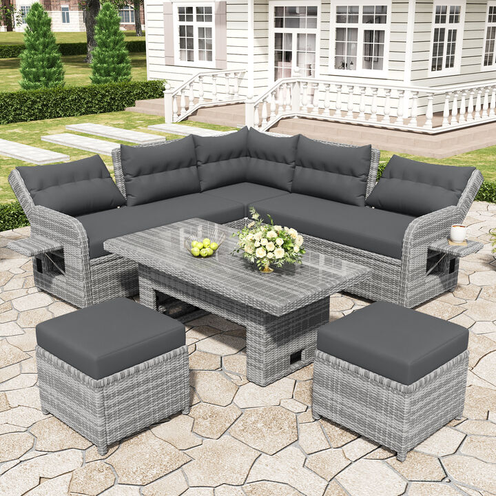 Merax Outdoor Patio Rattan Furniture Set