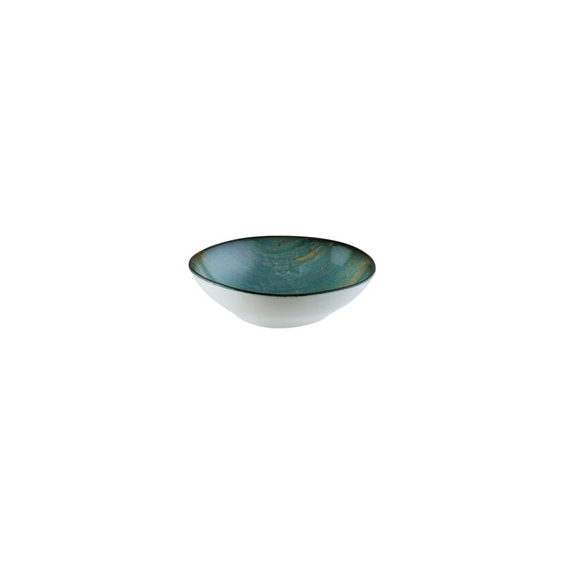 Madera 7" x 6.5" x h:2" 17 oz. Organic Decorated Porcelain Bowl (Set of 4)