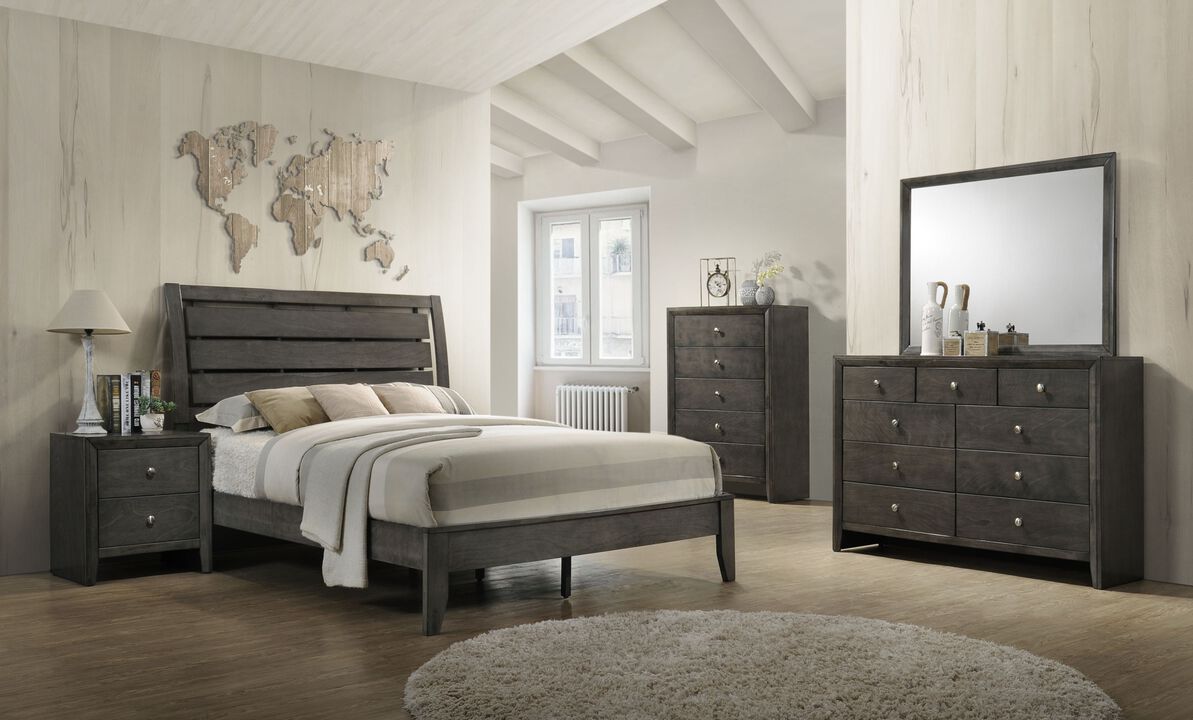 ACME Ilana Nightstand, Gray Finish