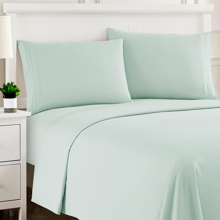 5 Piece Sheet Set, Ultra Soft 1800 Series Collection - Split King, Royal Blue