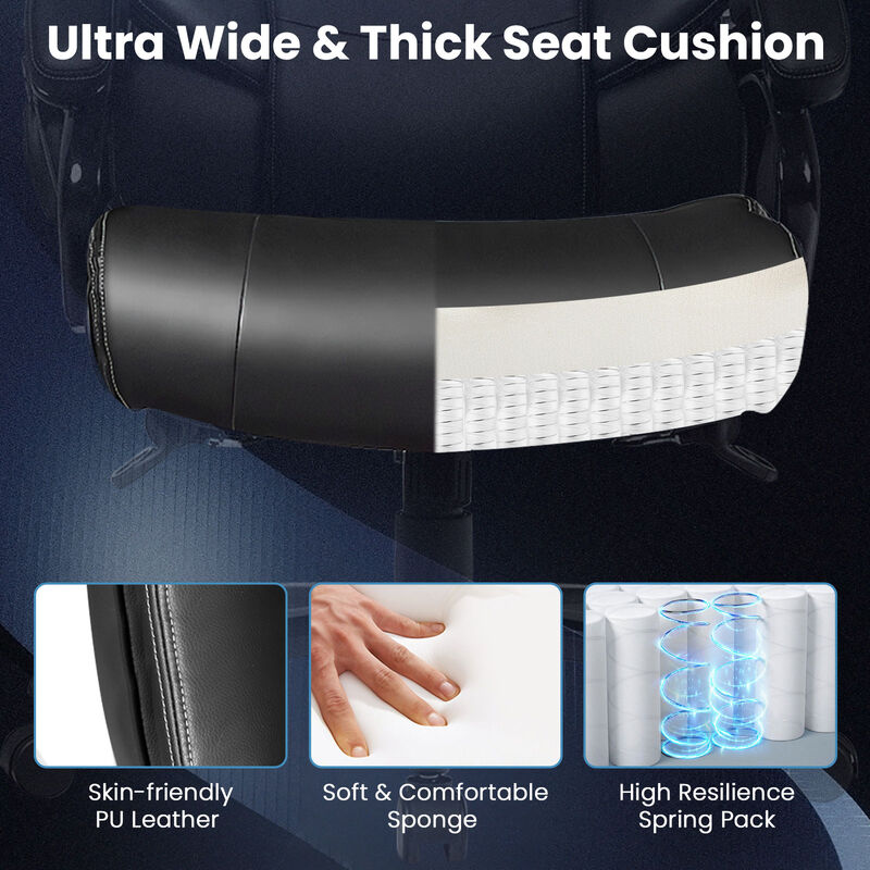 400lb PU Leather Massage Office Chair
