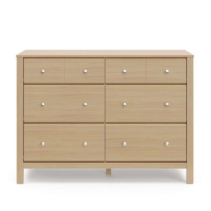 Storkcraft Horizon 6 Drawer Dresser (Driftwood) - GREENGUARD Gold Certified
