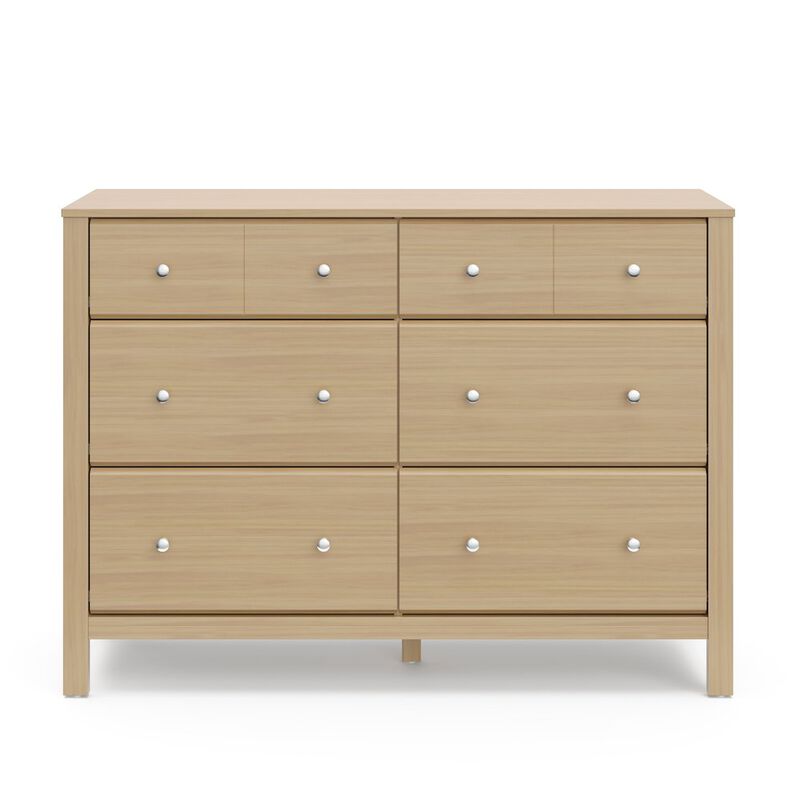 Storkcraft Horizon 6 Drawer Dresser (Driftwood) - GREENGUARD Gold Certified