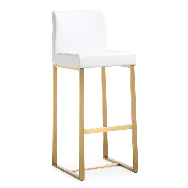 Belen Kox Contemporary Gold Steel Counter Stool, Belen Kox