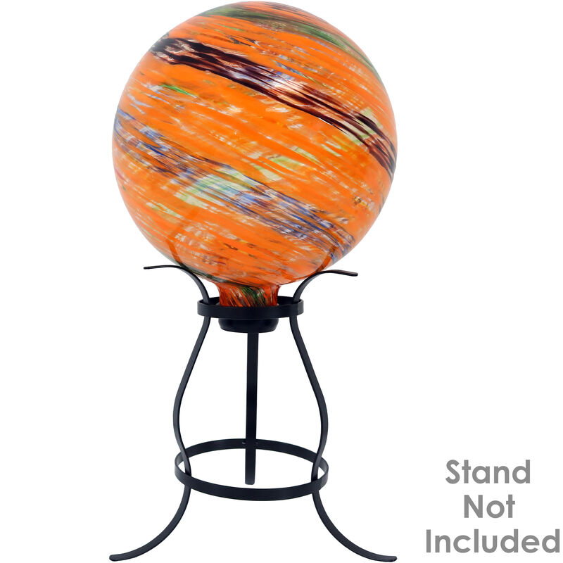 Sunnydaze Sunset Sky Glass Gazing Globe - 10 in