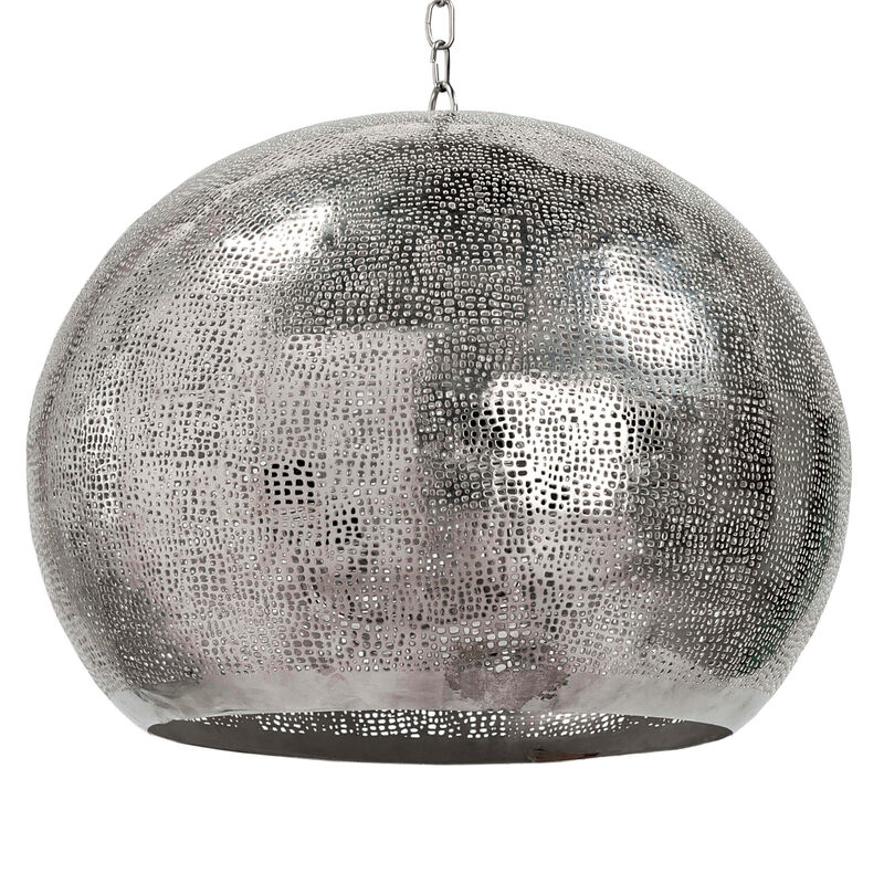 Pierced Metal Sphere Pendant