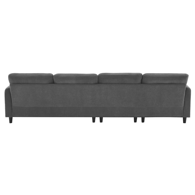 Merax Modern 5 Seats Convertible Sectional Chenille Sofa