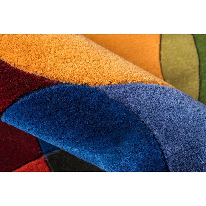 Momeni Contemporary Rectangle Area Rug, Multi, 3'6 X 5'6