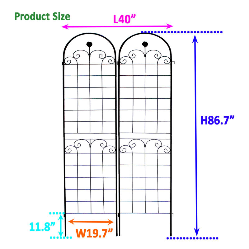 Streamdale Rustproof Rose Trellis for Climbing Plants 86.7"x19.7"