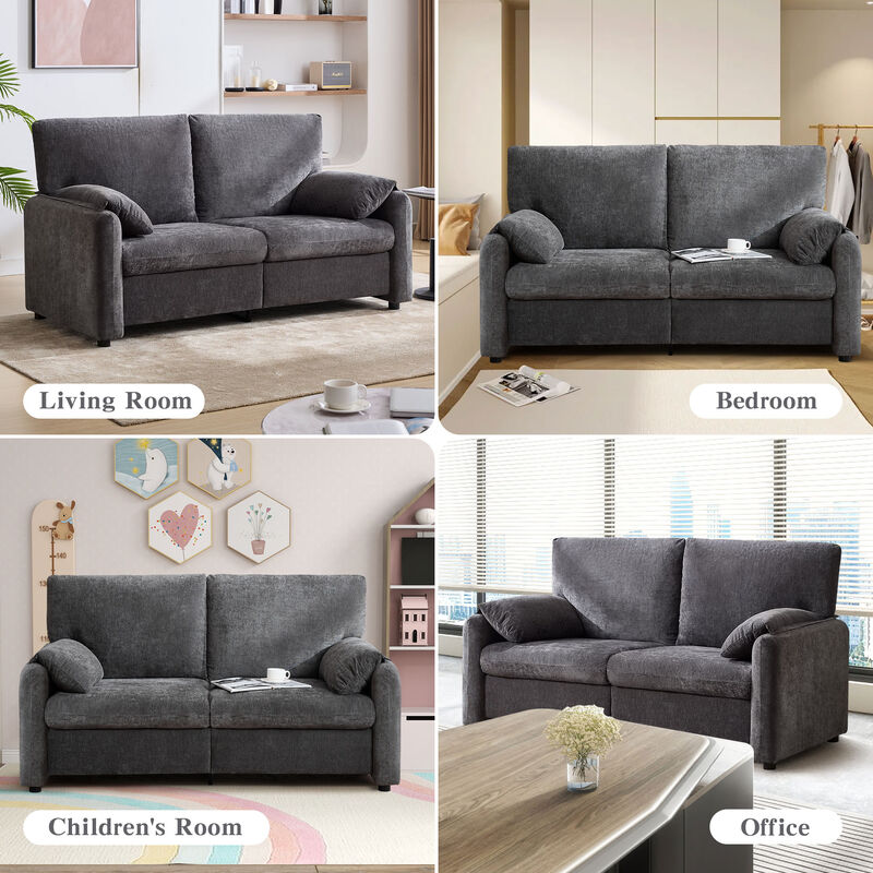 Merax Chenille 2-Seat Sofa for Living Room