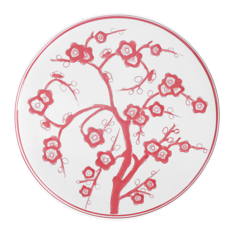 Cherry Blossom Ceramic Garden Stool