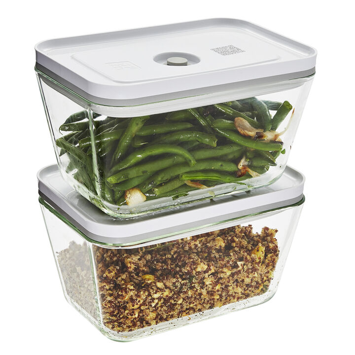 ZWILLING Fresh & Save 2-pc Glass Airtight Food Storage Container, Meal Prep Container - Large
