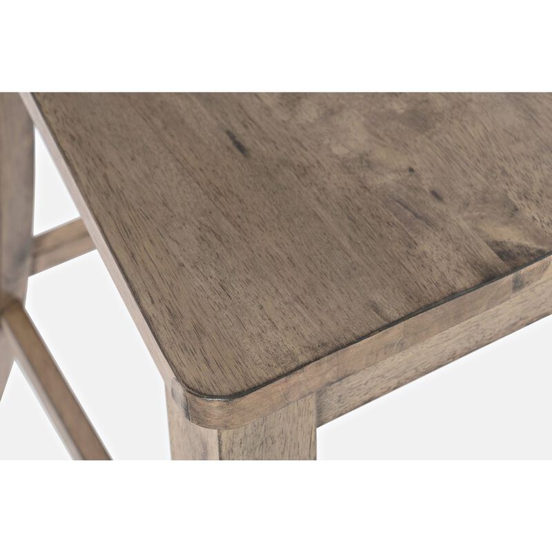 Jofran Solid Wood Slatback Handle Counter Height Barstool (Set of 2)