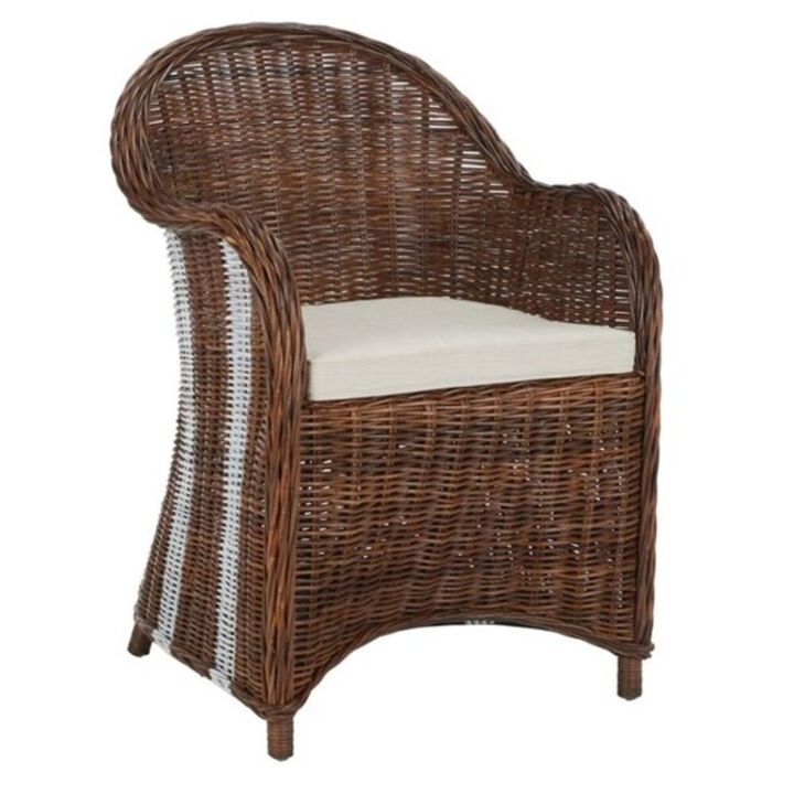 Belen Kox Coastal Chic Rattan Club Chair, Belen Kox