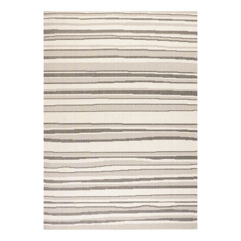 Castara Wavy Stripe Modern Indoor/Outdoor Area Rug