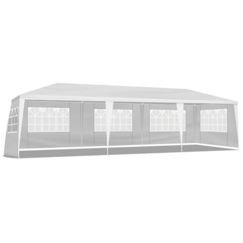 Outdoor Party Tent with 8 Removable Sidewalls and Waterproof Canopy