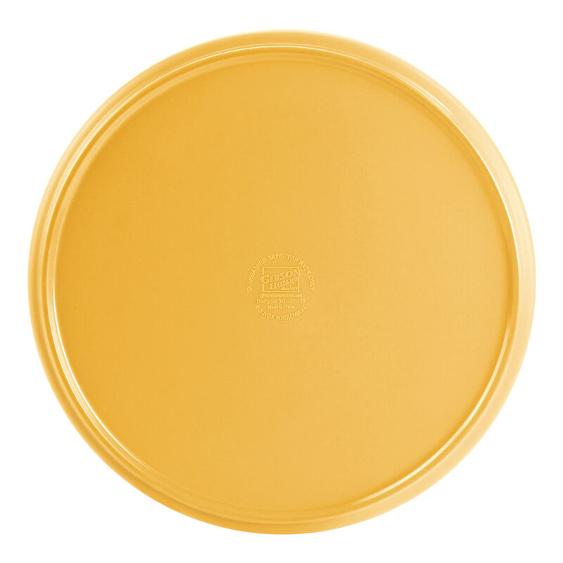 Gibson Home Canyon Crest 12 Piece Round Melamine Dinnerware Set in Yellow
