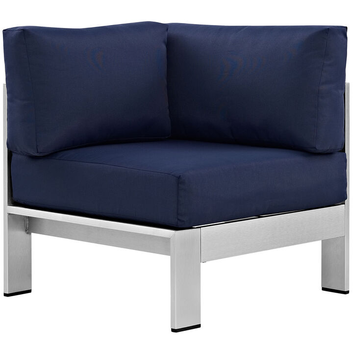 Modway - Shore Outdoor Patio Aluminum Corner Sofa