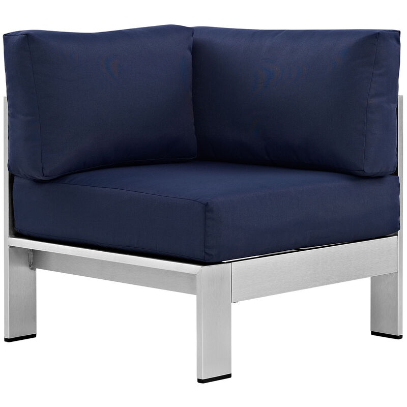 Modway - Shore Outdoor Patio Aluminum Corner Sofa