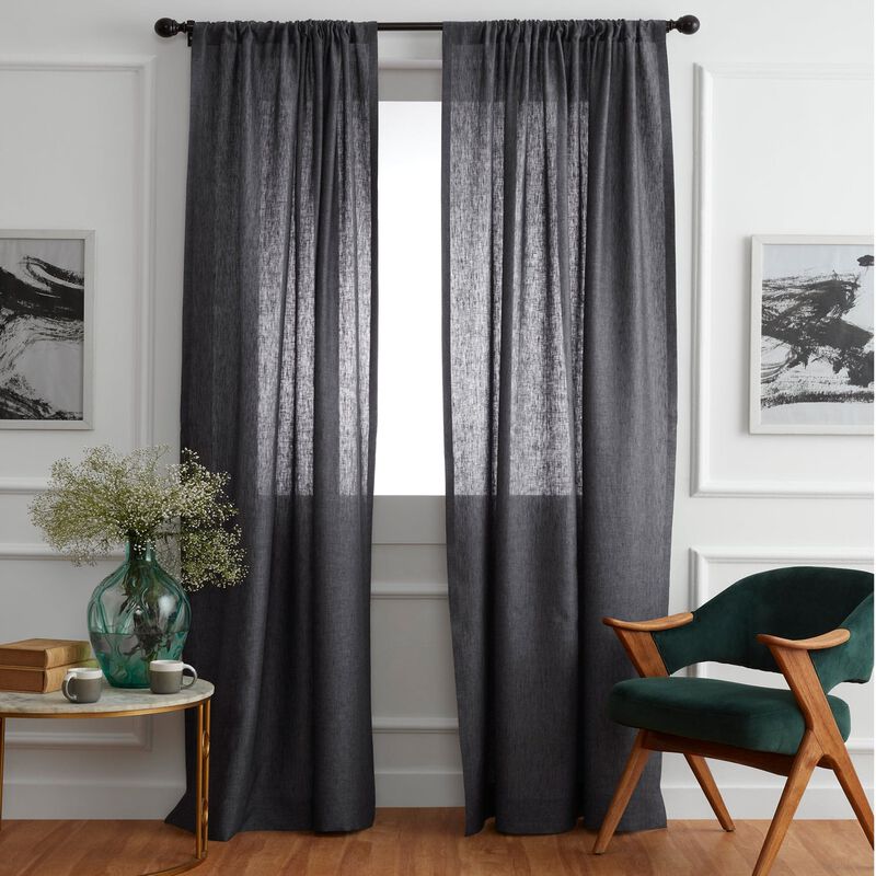 Solino Home 100% Pure Linen Curtain | Linen for Thanksgiving, Christmas