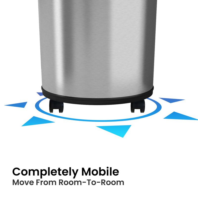 iTouchless 23 Gallon Large Sensor Trash Can with Wheels