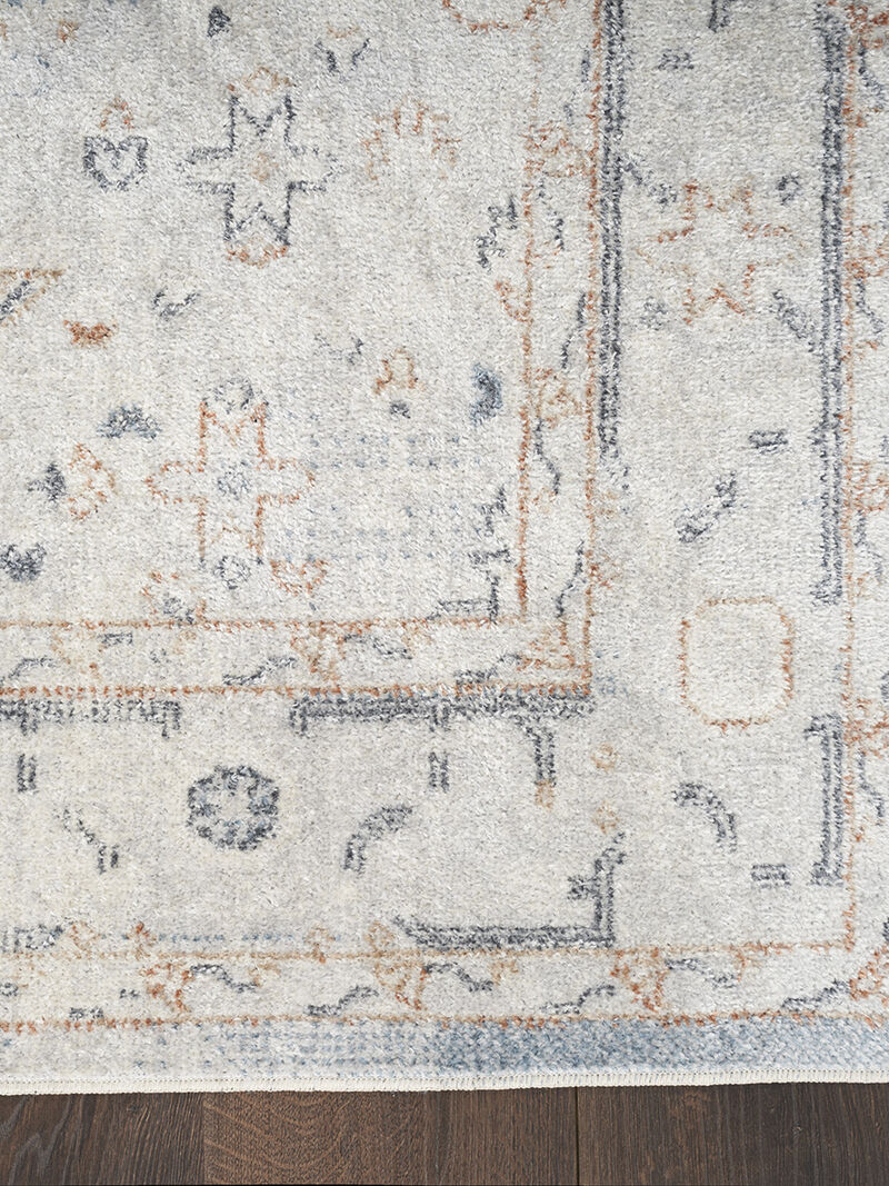Astra Machine Washable ASW11 Light Blue 9' x 12' Rug