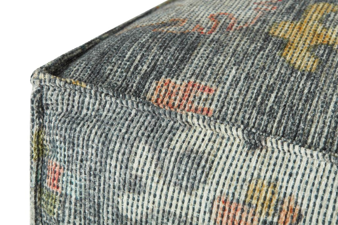 Poufs LPF0034 Charcoal / Multi 36"W x 36"D x 17"H