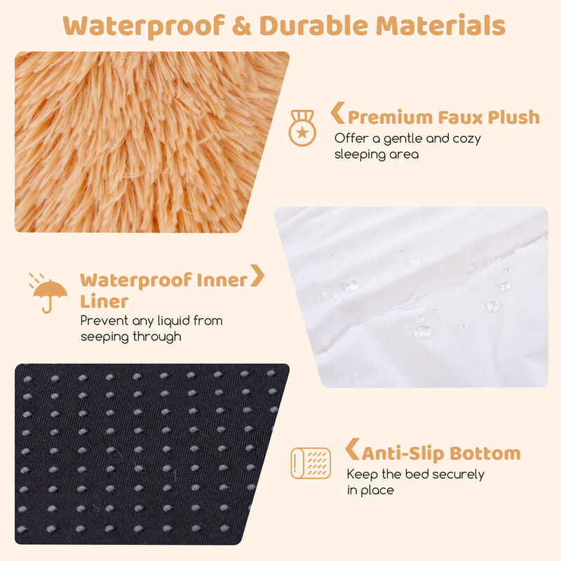 Washable Fluffy Human Dog Bed with Soft Blanket and Plump Pillow – Cozy Pet Bed for Comfort and Rest