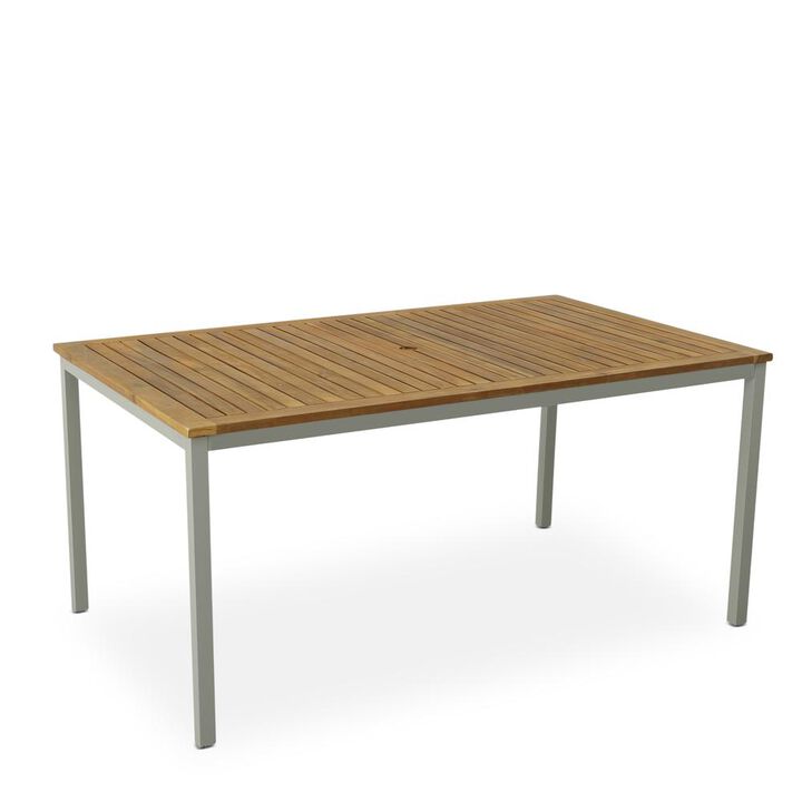 Carolina Living Braylee Dining Table - Silver