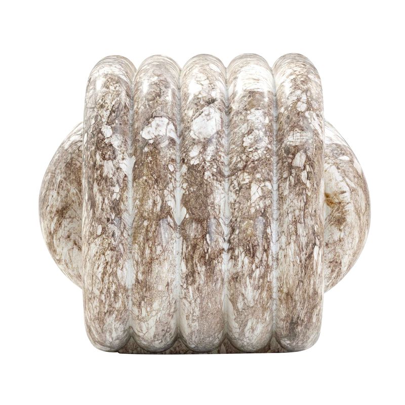 Love Knot Grey Faux Marble Indoor / Outdoor Accent Stool