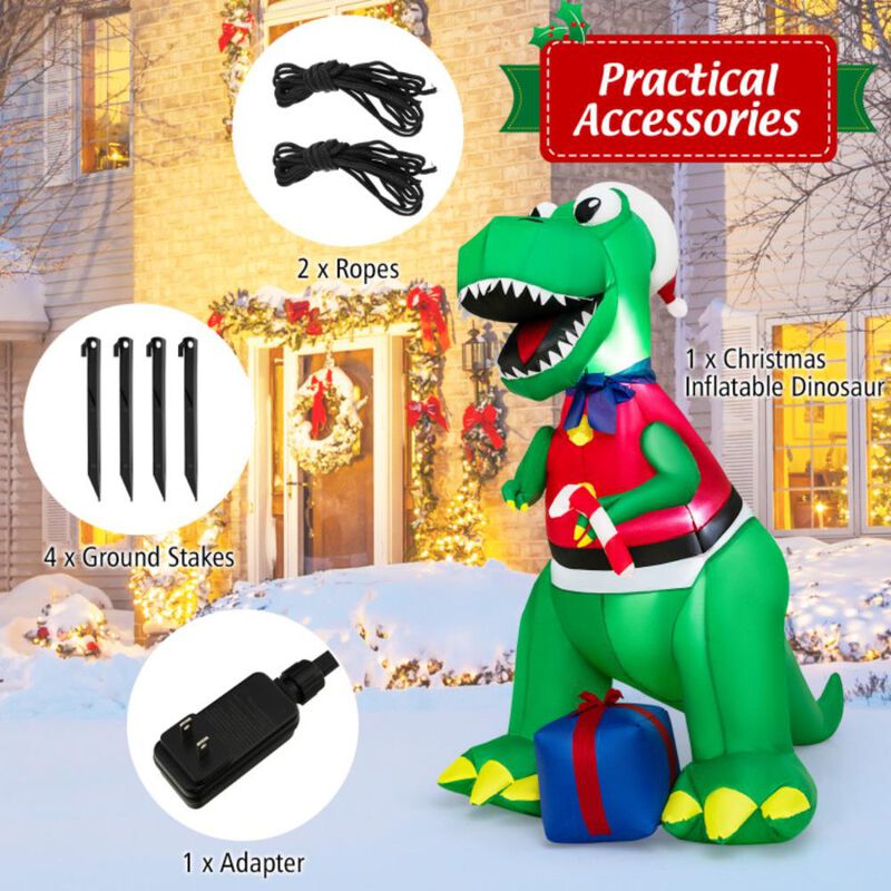 Hivvago Inflatable Christmas Decoration with LED Lights and Waterproof Blower