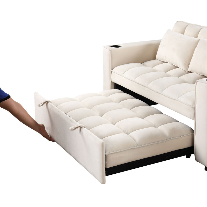 Merax 4-1 Multi-Functional Sofa Bed with Cup Holder