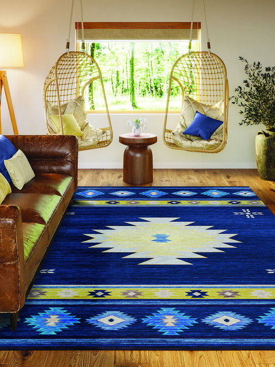 Phoenix PH4 Navy 3' x 5' Rug