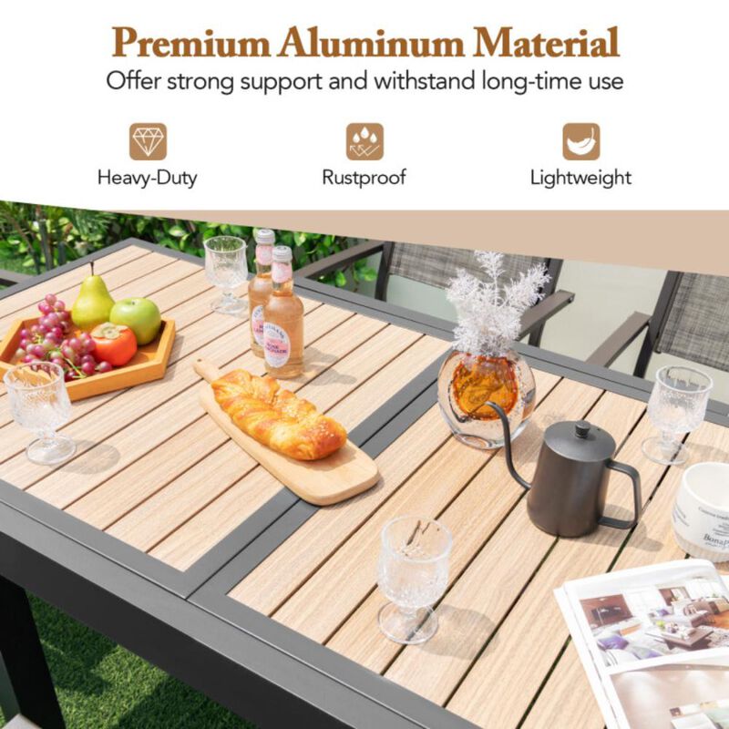 Hivvago 31.5-63 Inches Extendable Patio Table for 4-6 People