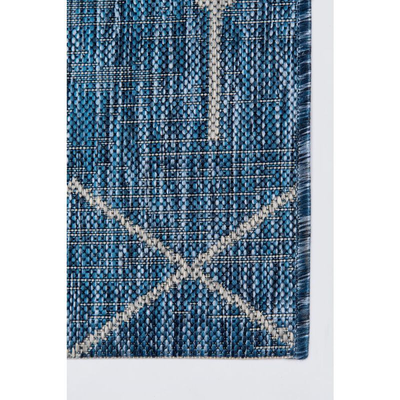 Novogratz Contemporary Rectangle Area Rug, Blue, 9'3 X 12'6