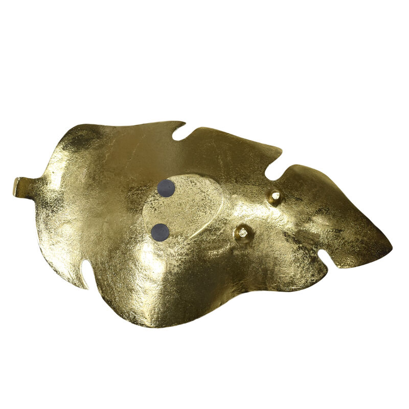Handmade Decorative Gold Color Coated 6.49 x 3.14 x 0.7 Inches Aluminium Tray 059AB BBH Home's