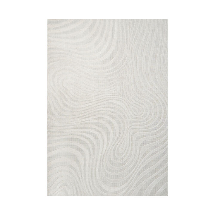 Maribo High-Low Abstract Groovy Striped Indoor/Outdoor Area Rug