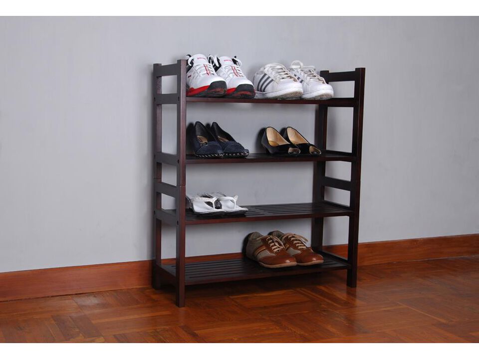 Mahogany Veranda 4 tier Shoe Rack
