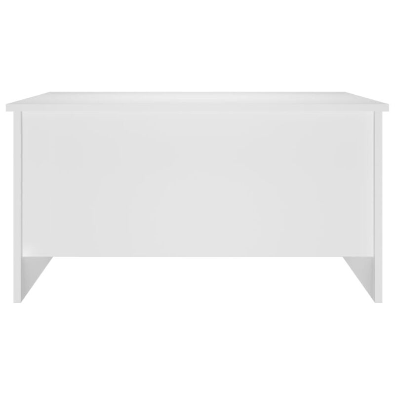vidaXL Lift Top White Coffee Table - Modern Design Rectangular Table for Living Room, Made from Engineered Wood