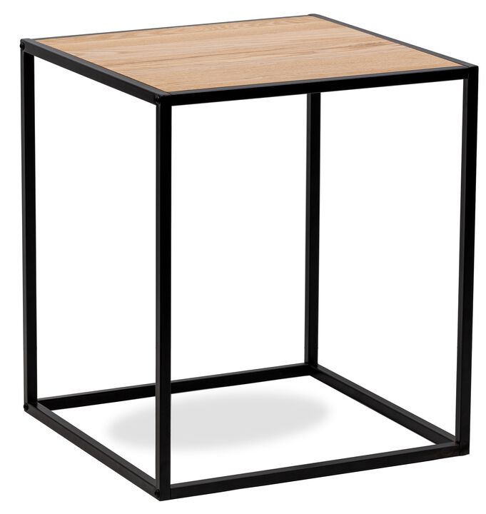 Table Appoint End Table Industrial Square Furniture