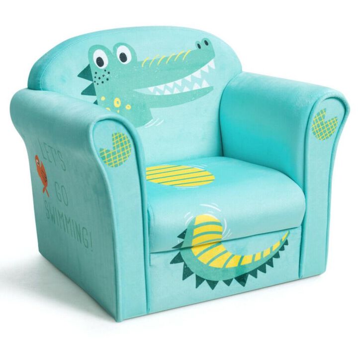 Hivvago Kids Astronaut Armrest Upholstered Couch