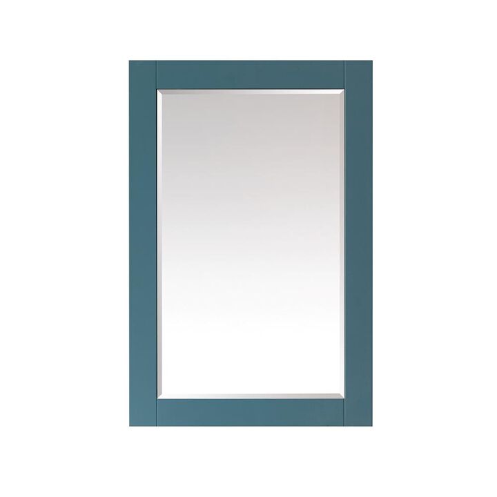 Altair 24 Rectangular Bathroom Wood Framed Wall Mirror in Royal Green