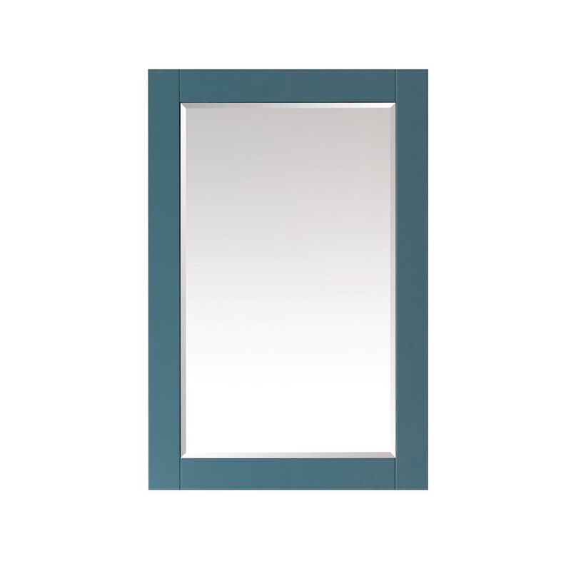 Altair 24 Rectangular Bathroom Wood Framed Wall Mirror in Royal Green