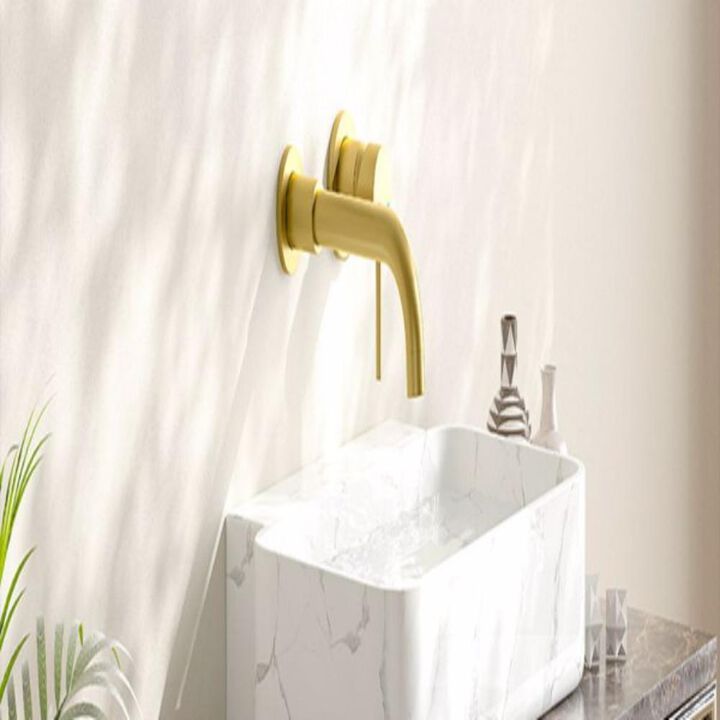 Bathroom Wall Mount Faucet for Sink or Tub Stylish & Space-Saving Design