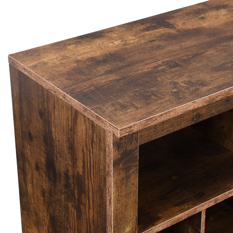 Merax Sleek Design Cubby Console Shoe Cabinet