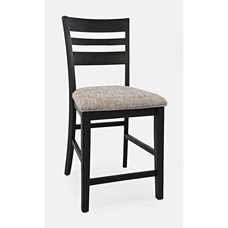 Jofran Altamonte Contemporary Ladderback Upholstered Counter Stool (Set of 2)
