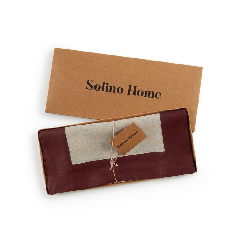 Solino Home 100% Pure Linen Table Runner | Contempo