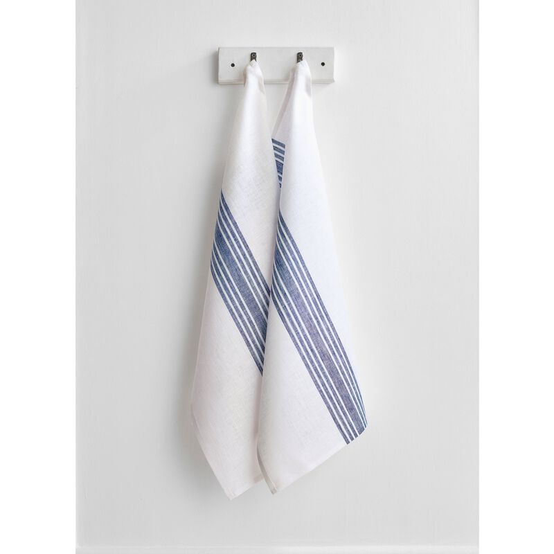 Solino Home 100% Pure Linen Kitchen Towels Set of 2 - 17 x 26 Inch | Farmhouse