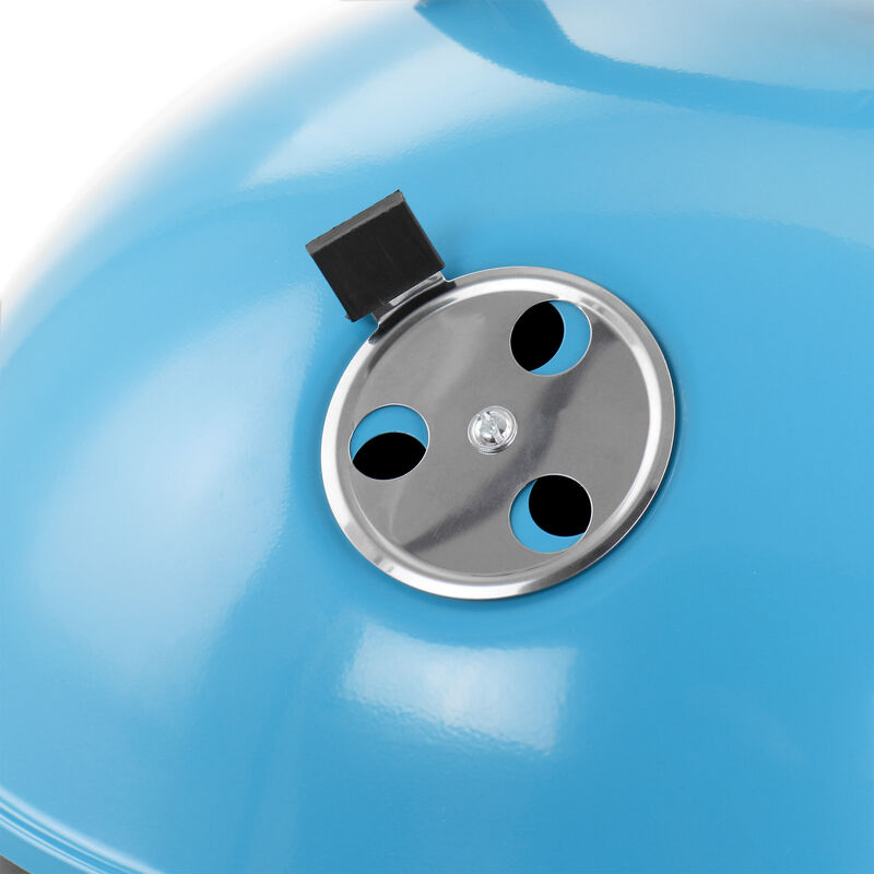 Gibson Home Fireblue Portable 14 Inch BBQ Grill in Blue